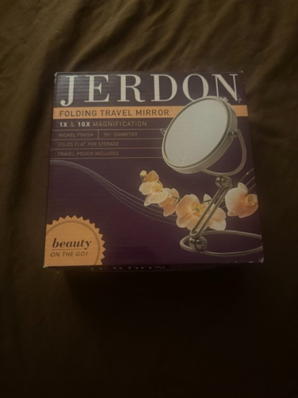 Jerdon Folding Travel MakeUp Mirror